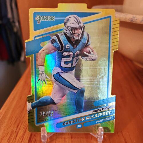 Christian McCaffrey [Press Proof Gold Die Cut] #219