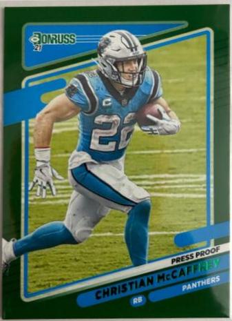 Christian McCaffrey [Press Proof Green] #219