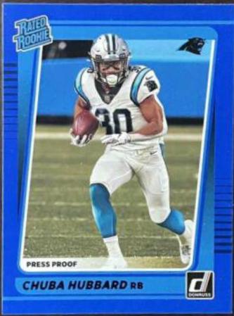 Chuba Hubbard [Press Proof Blue] #287
