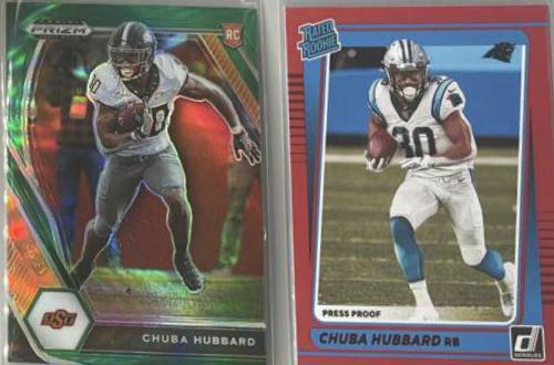 Chuba Hubbard [Press Proof Green] #287