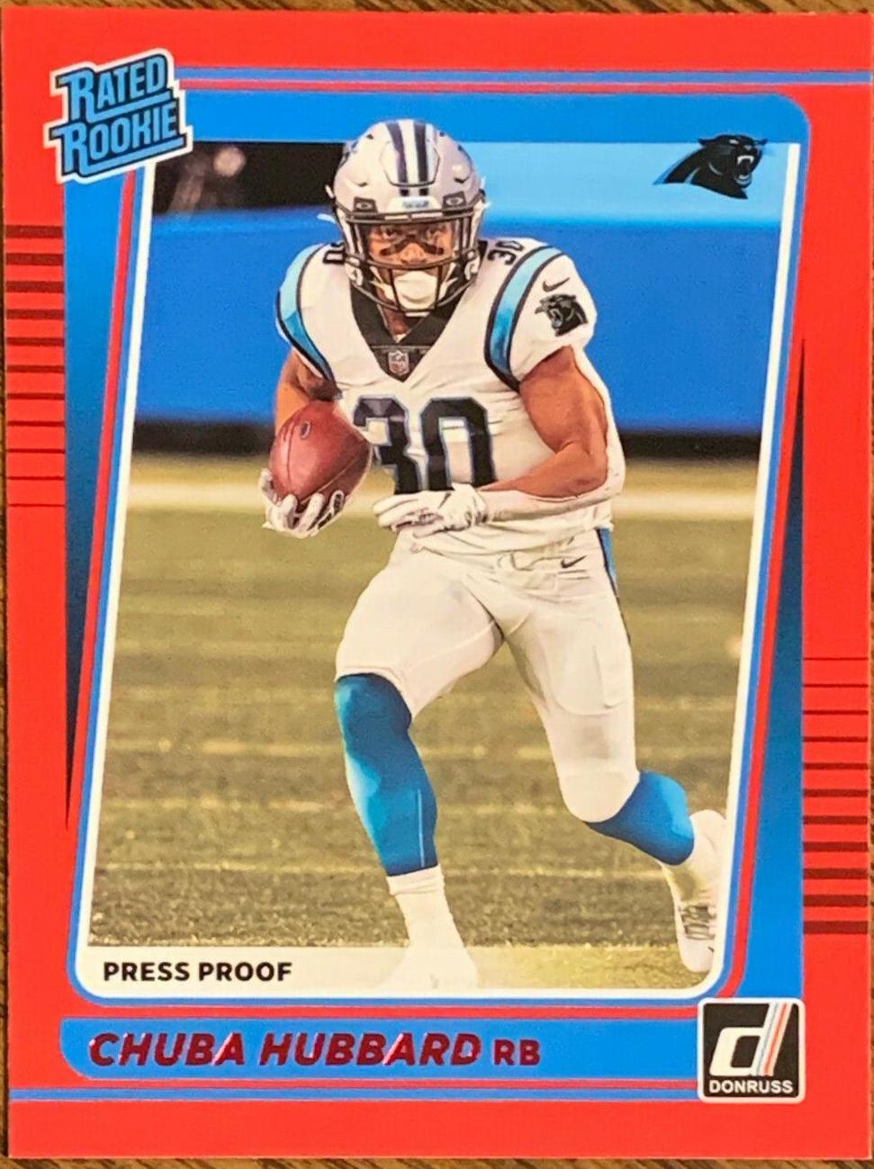 Chuba Hubbard [Press Proof Red] #287