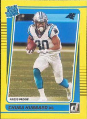 Chuba Hubbard [Press Proof Yellow] #287