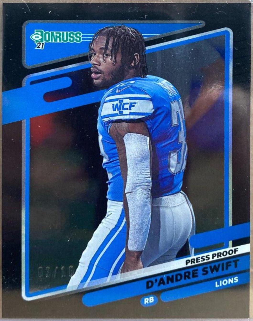 D'Andre Swift [Press Proof Black] #171