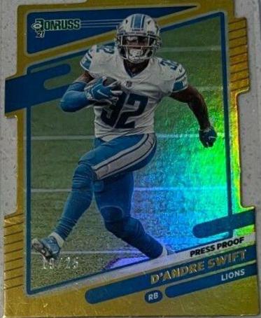 D'Andre Swift [Press Proof Gold Die Cut] #171