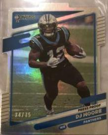 DJ Moore [Press Proof Silver Die Cut] #220