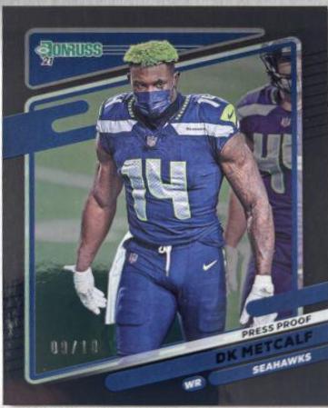 DK Metcalf [No Helmet Press Proof Black] #29