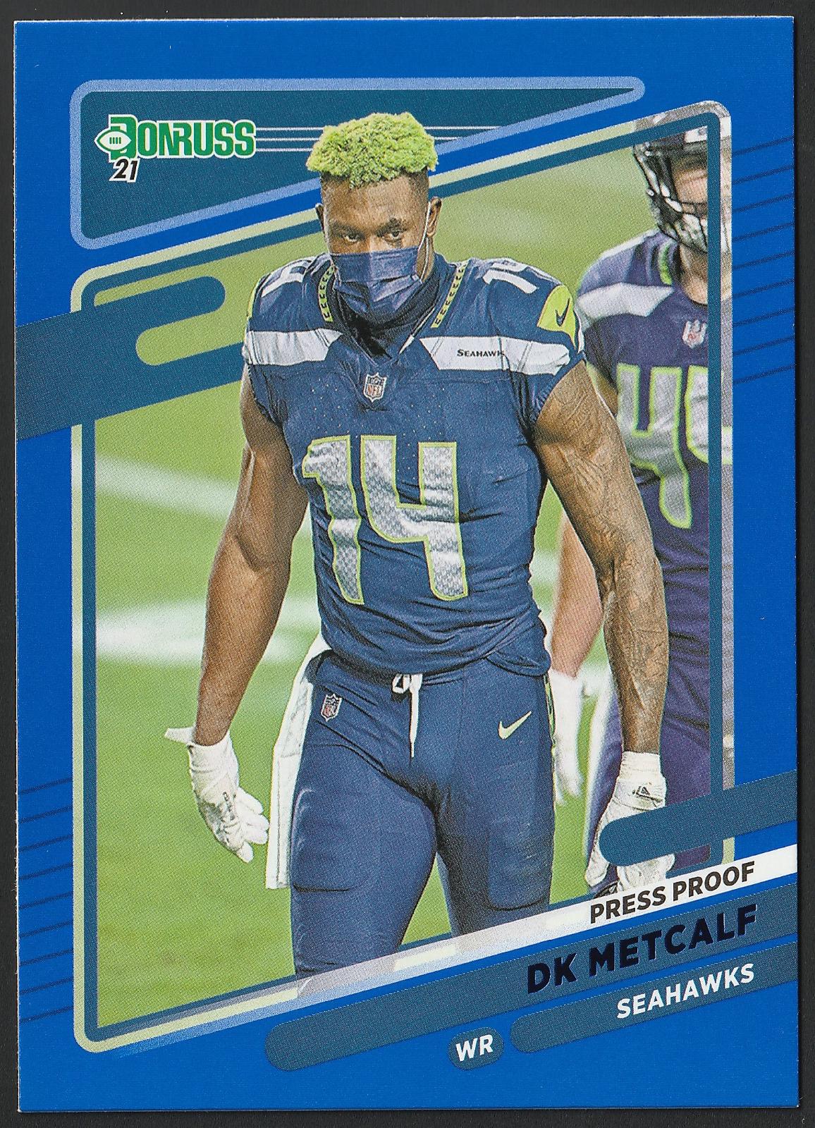DK Metcalf [No Helmet Press Proof Blue] #29