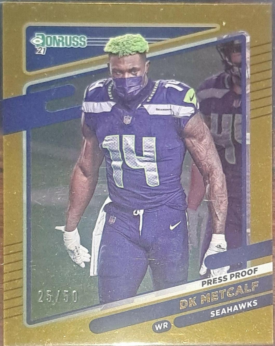 DK Metcalf [No Helmet Press Proof Gold] #29