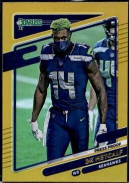 DK Metcalf [No Helmet Press Proof Yellow] #29
