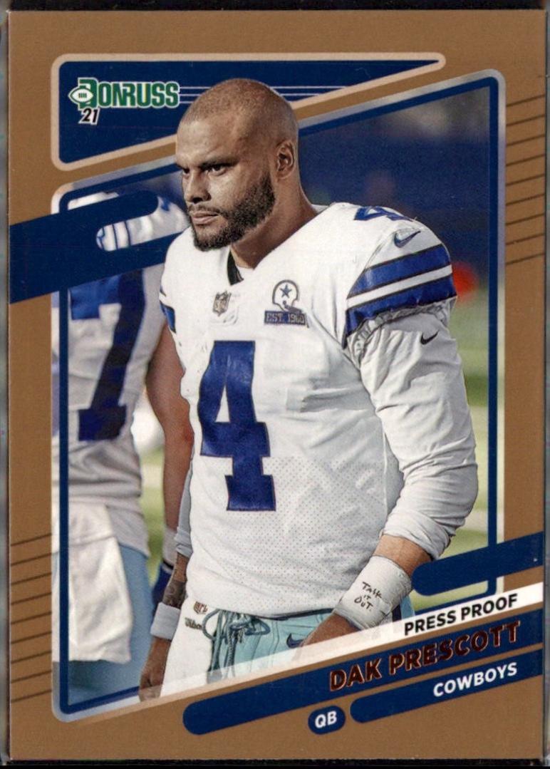 Dak Prescott [No Helmet Press Proof Bronze] #187