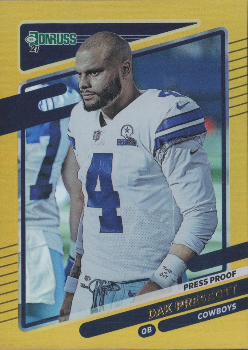 Dak Prescott [No Helmet Press Proof Gold] #187