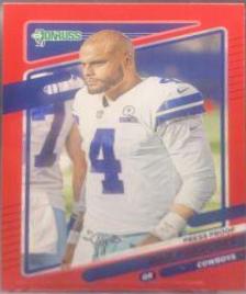 Dak Prescott [No Helmet Press Proof Red] #187