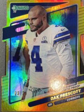 Dak Prescott [Press Proof Gold Die Cut] #187