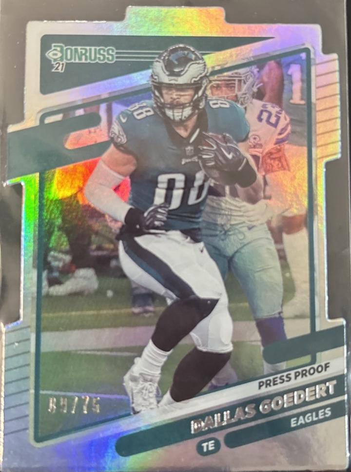 Dallas Goedert [Press Proof Silver Die Cut] #111