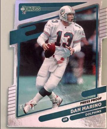 Dan Marino [Press Proof Silver Die Cut] #66