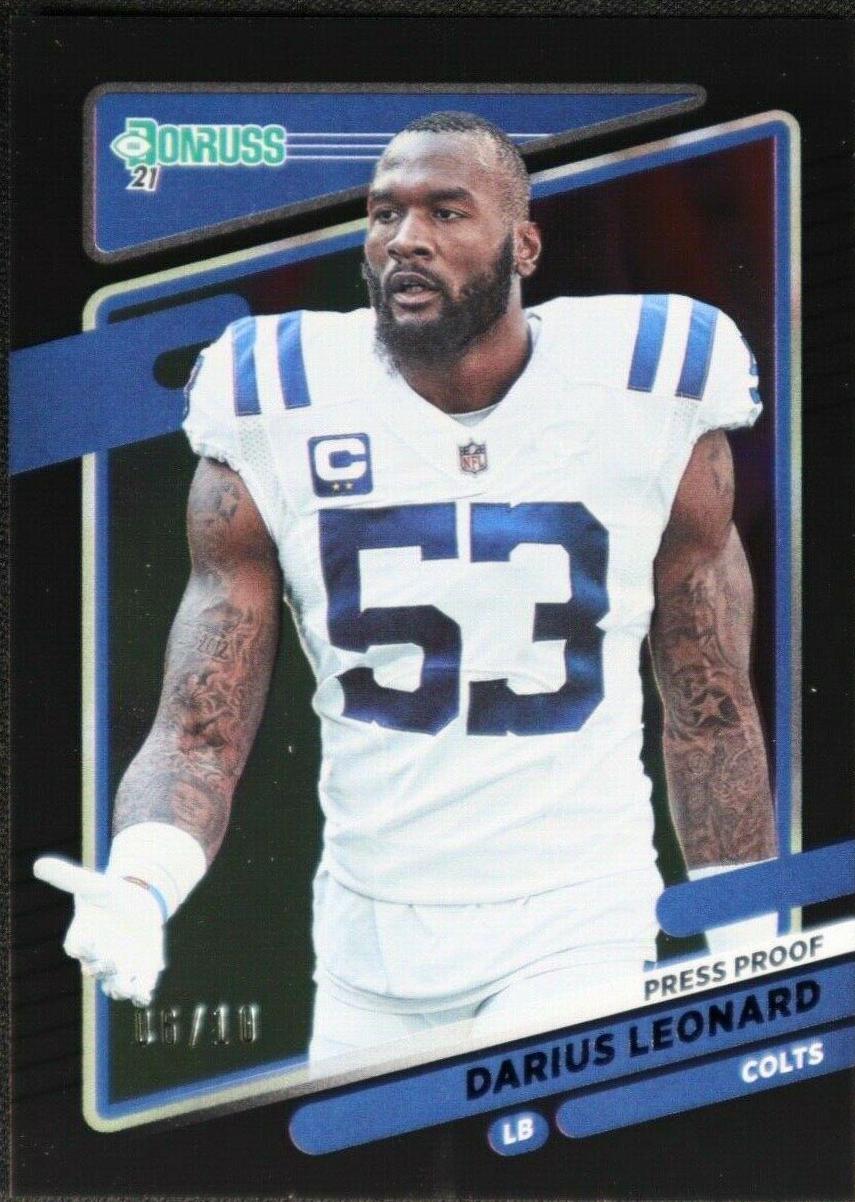 Darius Leonard [Press Proof Black] #149