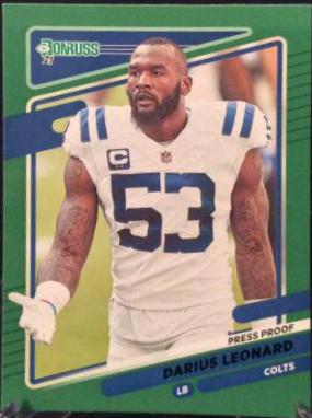 Darius Leonard [Press Proof Green] #149