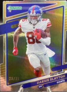 Darius Slayton [Press Proof Silver Die Cut] #80