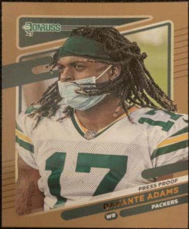 Davante Adams [No Helmet Press Proof Bronze] #158