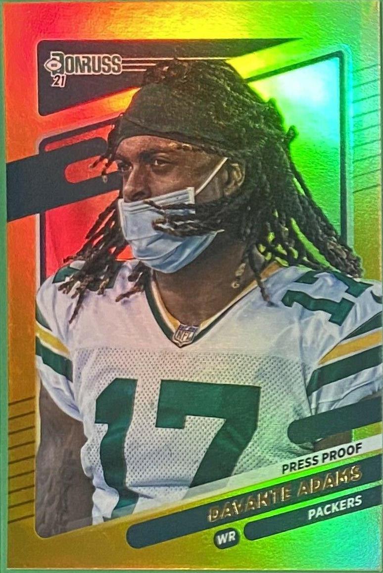 Davante Adams [No Helmet Press Proof Premium] #158