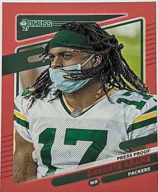 Davante Adams [No Helmet Press Proof Red] #158
