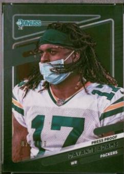Davante Adams [No Helmet Press Proof Silver] #158