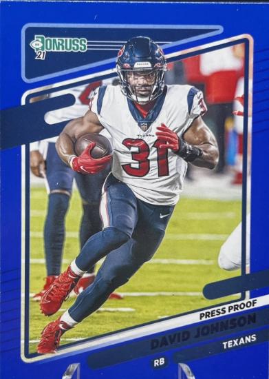 David Johnson [Press Proof Blue] #165