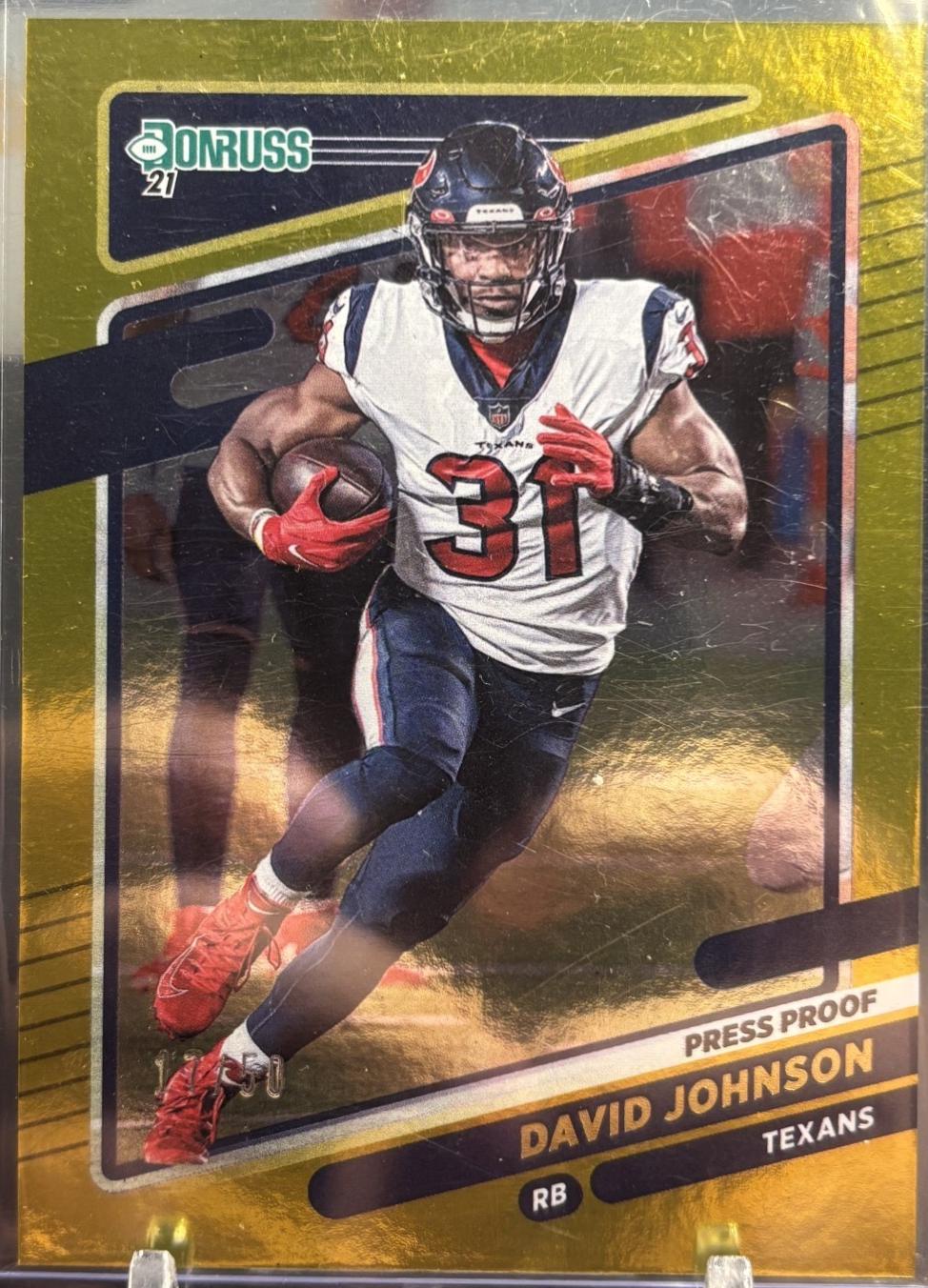 David Johnson [Press Proof Gold] #165