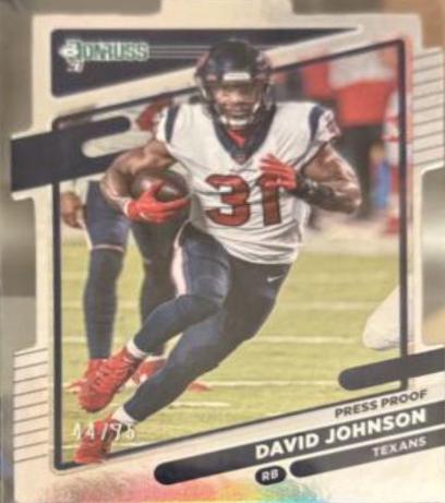 David Johnson [Press Proof Silver Die Cut] #165
