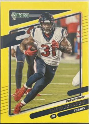David Johnson [Press Proof Yellow] #165