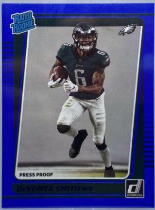 DeVonta Smith [Press Proof Blue] #261