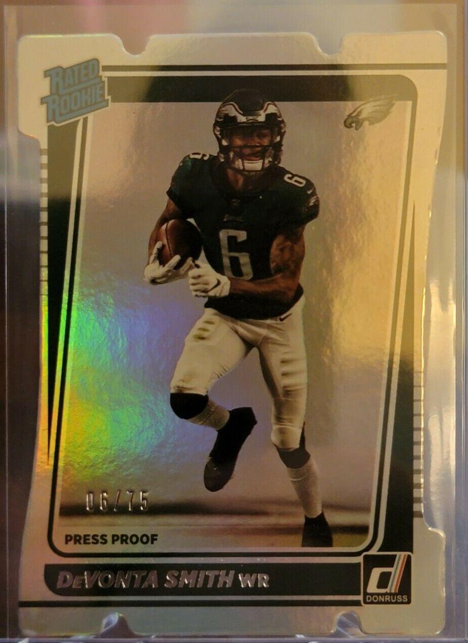 DeVonta Smith [Press Proof Silver Die Cut] #261