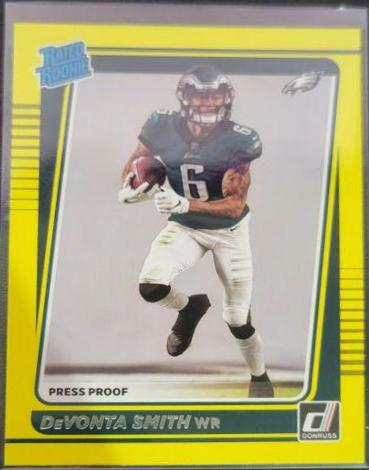 DeVonta Smith [Press Proof Yellow] #261