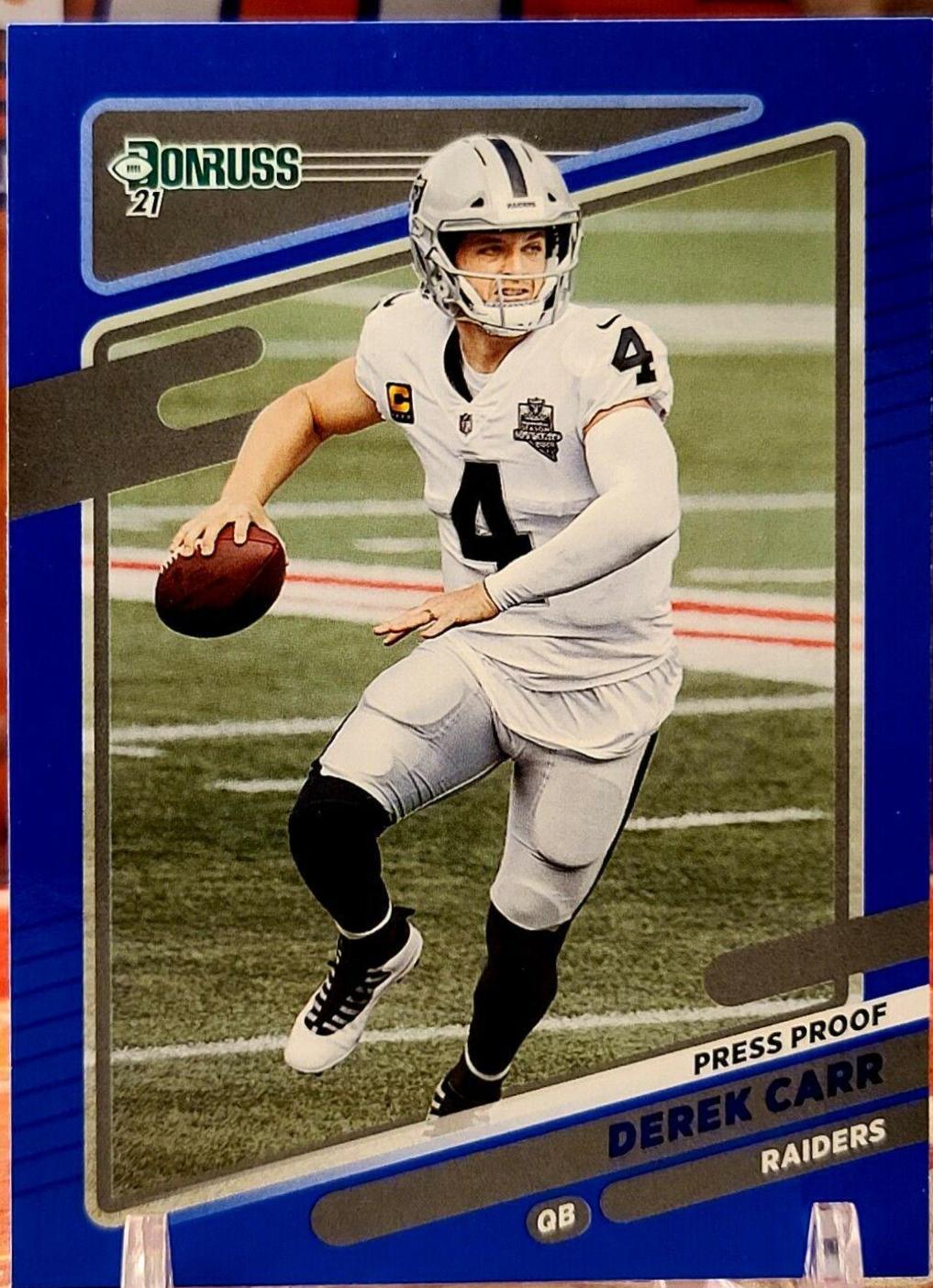 Derek Carr [Press Proof Blue] #86