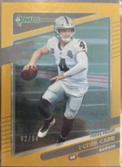 Derek Carr [Press Proof Gold] #86