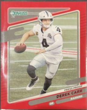 Derek Carr [Press Proof Red] #86