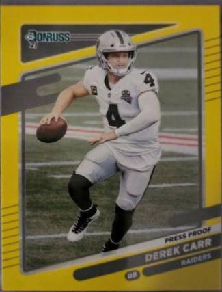 Derek Carr [Press Proof Yellow] #86