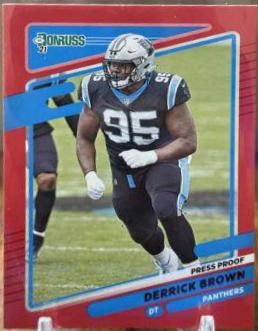 Derrick Brown [Press Proof Red] #43