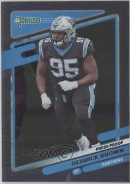 Derrick Brown [Press Proof Silver] #43