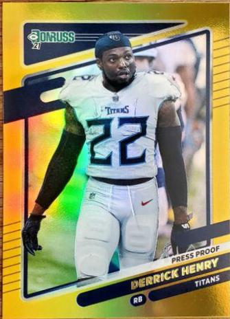 Derrick Henry [No Helmet Press Proof Gold] #14