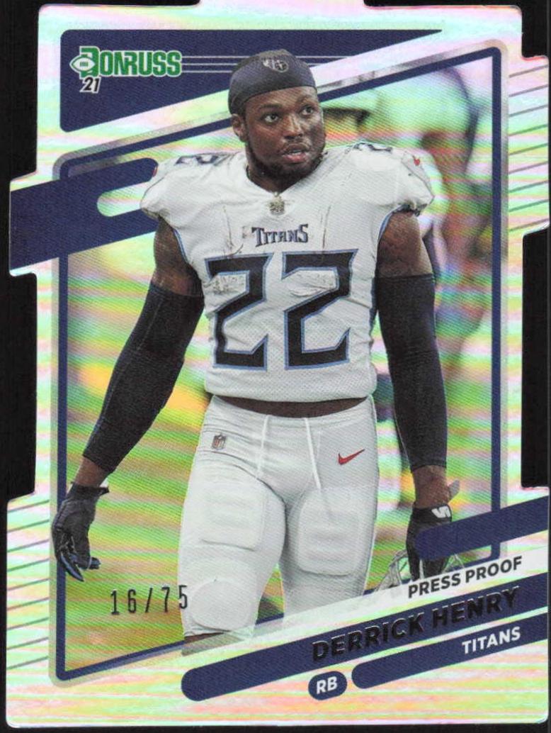 Derrick Henry [No Helmet Press Proof Silver Die Cut] #14