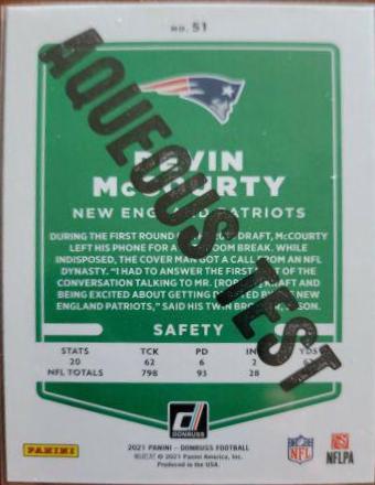 Devin McCourty [Aqueous Test] #51