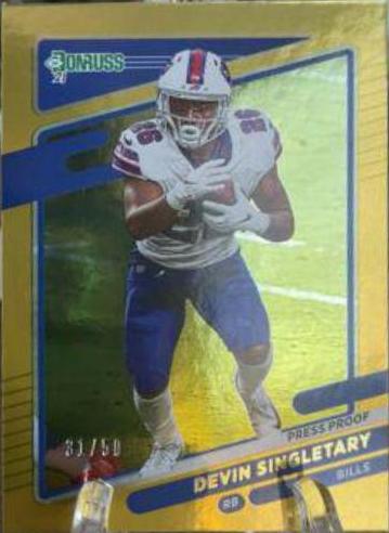 Devin Singletary [Press Proof Gold] #227