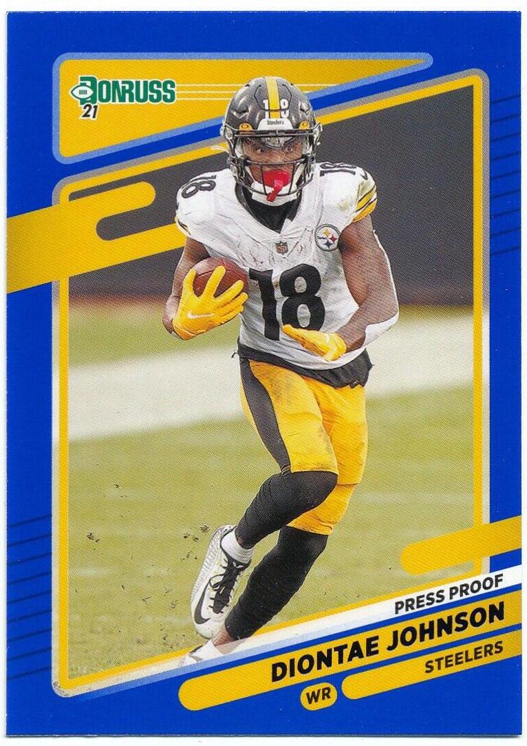 Diontae Johnson [Press Proof Blue] #25