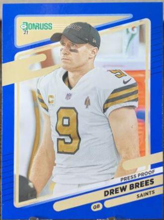 Drew Brees [No Helmet Press Proof Blue] #93