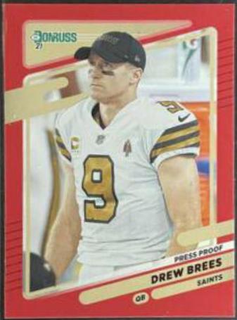 Drew Brees [No Helmet Press Proof Red] #93