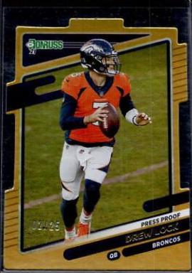 Drew Lock [Press Proof Gold Die Cut] #179