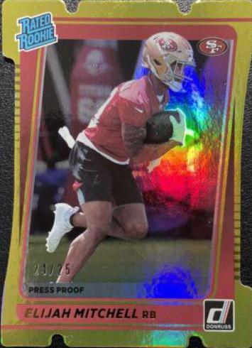 Elijah Mitchell [Press Proof Gold Die Cut] #312