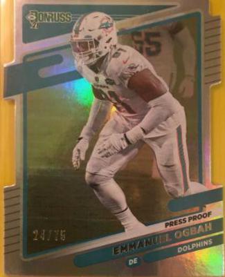 Emmanuel Ogbah [Press Proof Silver Die Cut] #69