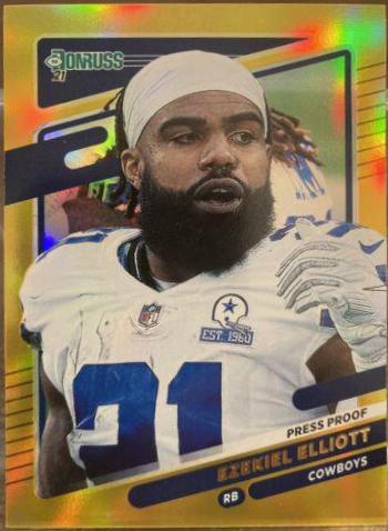 Ezekiel Elliott [No Helmet Press Proof Premium] #188